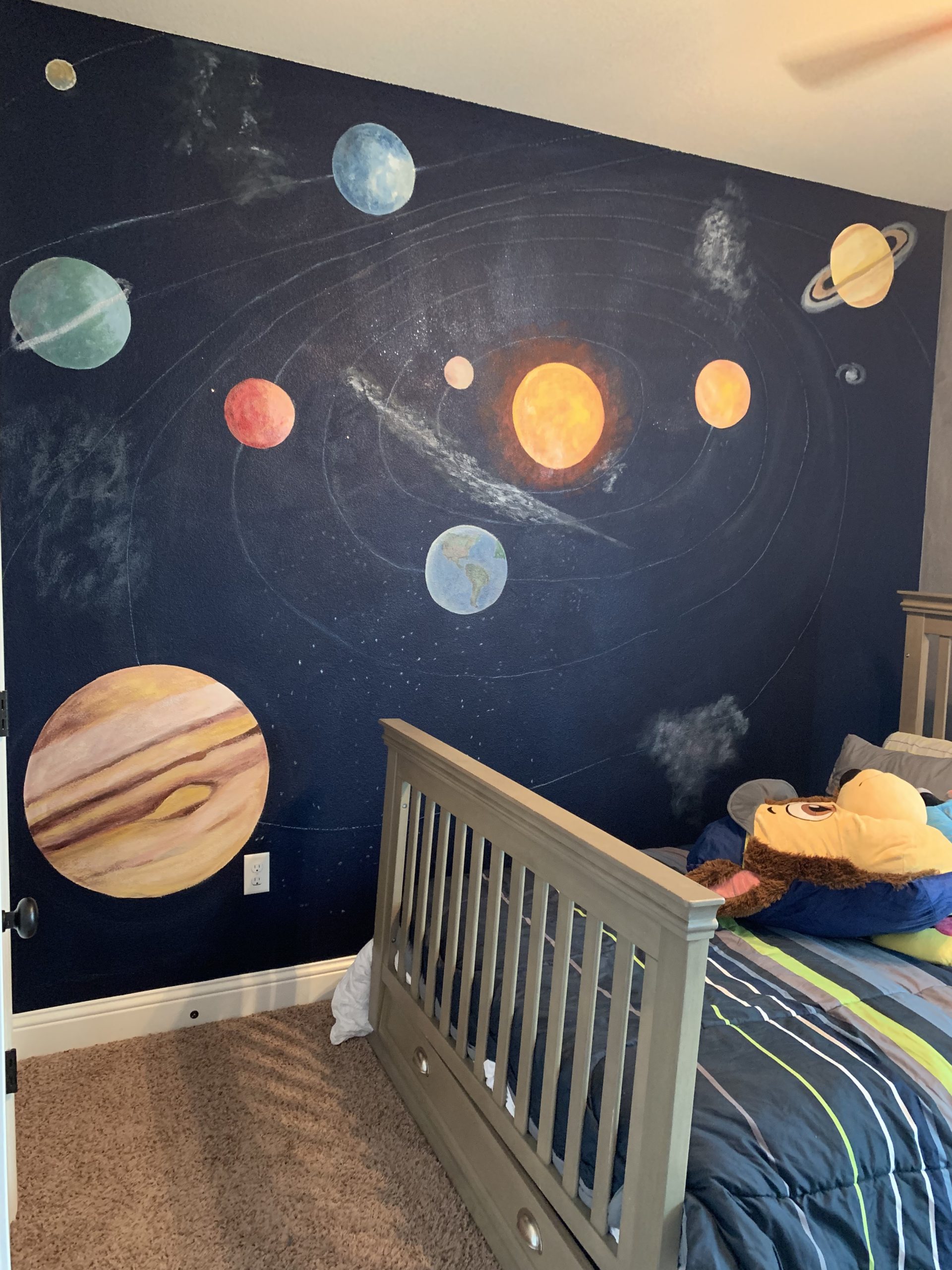 galaxy mural